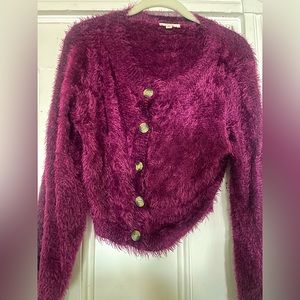 FOR LOVE AND LEMONS fuzzy cardigan